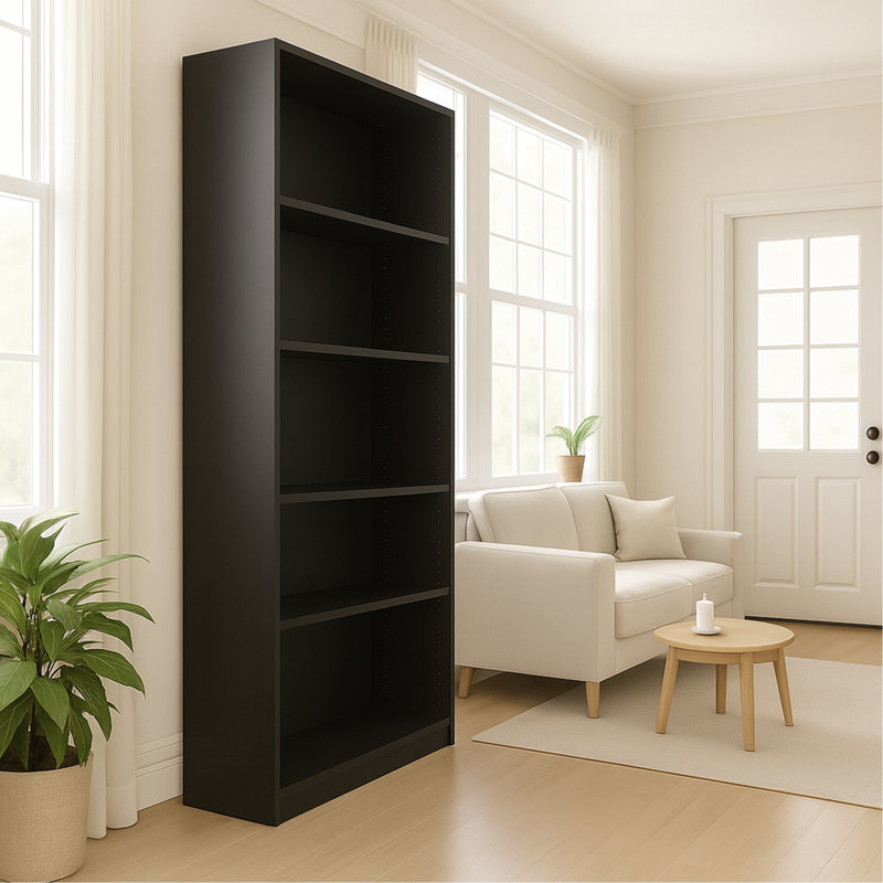 Armoire de rangement à 5 niveaux, Noir
