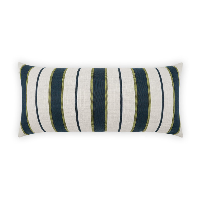 Coussin décoratif d'extérieur Paruani, Bleu, Rectangle H 12 po x l 24 po