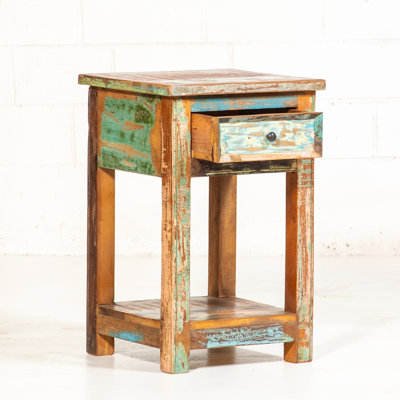 Ranjit Side Table with Storage