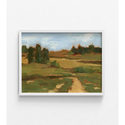 «Ochre Valley I» par Ethan Harper, impression de peinture de paysage de tons de terre, très grand décor de bureau de nature, art mural de hall d'entrée, décor de chambre à coucher Guesr