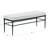 Ninette Linen And Metal Bench-1754265579