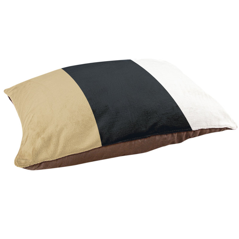 Coussin Detroit, Grand (l 50 po x P 40 po x H 7 po), Gold/Black/White