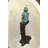 Boy Sitting on a Tree and Fishing Bronze Statue -  Size: 34"L x 28"W x 64"H. 