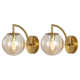 Finlay 2 Light Glass Iron Dimmable Armed Sconce