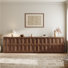 Designer Modern Textured 59'' Three-dimensional Relief Sideboard(set Of 2)