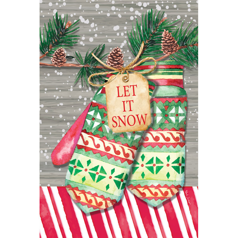 Let It Snow Mittens par Nicole DeCamp, H 30 po x l 20 po