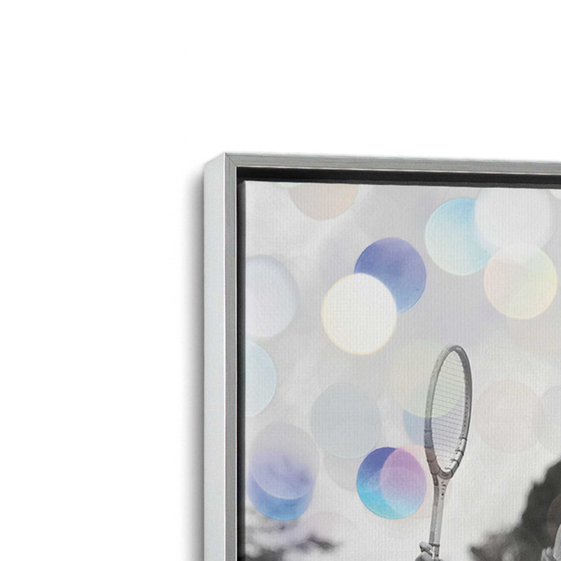 «Passionate Moment» par Seven Trees Design, reproduction d'art, 30 W x 30 H, Silver, Framed Canvas