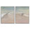 «Shorebirds on the Sand», ensemble de 2 impressions giclées encadrées, design par Danhui Nai