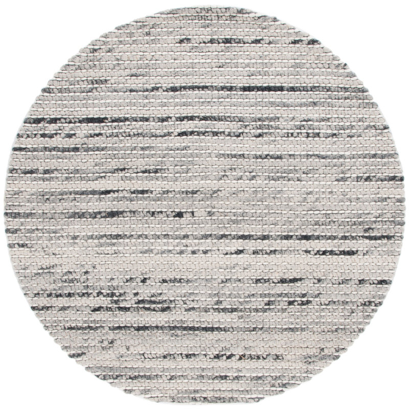 Marbella Hand Woven Wool Rug, Round 6'