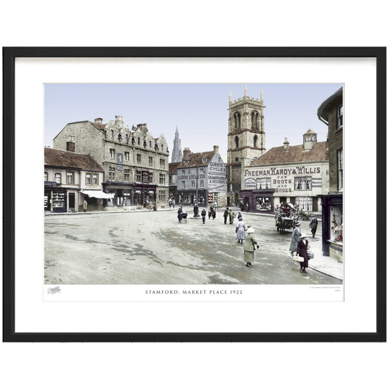 Stamford, Market Place 1922 by Francis Frith - Single Picture Frame Print, 45cm H x 60cm W x 2.3cm D