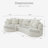 Boneless Chaise Curved Corduroy Sectional Sofa, Extra Large Deep Seats, Modular Layout, No Assembly-329000109-329000107