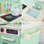  Kids Wooden Retro Play Kitchen Set