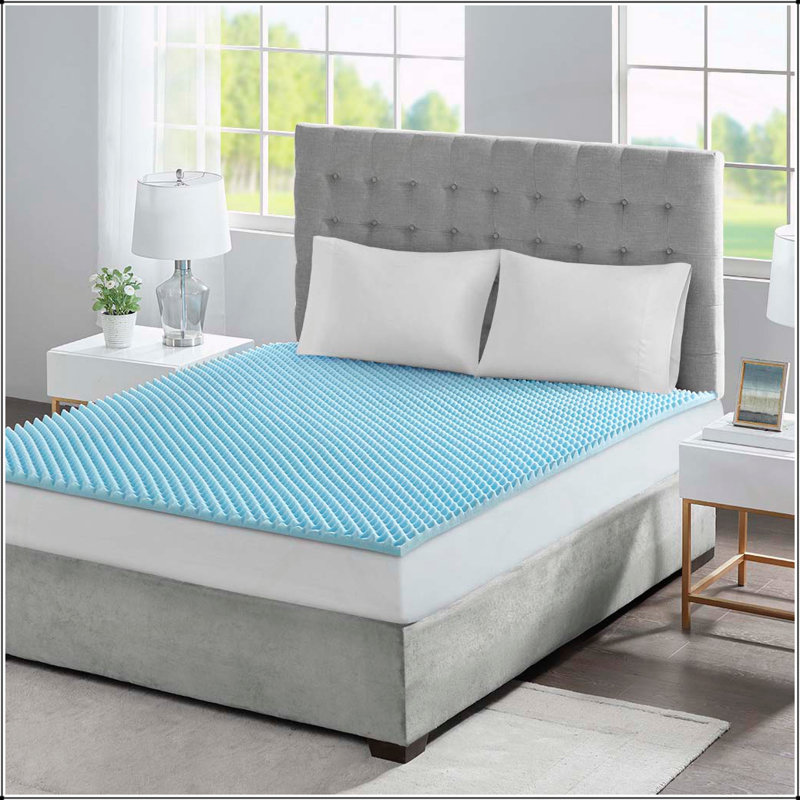 All Season Reversible Hypoallergenic 1.5" Cooling Mattress Topper, null