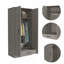 Armoire rectangulaire Conway gris clair-1477615777