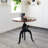 Caihe Iron Top End Table