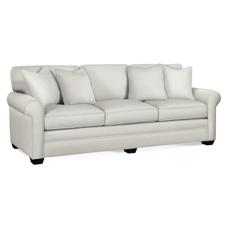 Bedford Upholstered 98'' Sofa, Black, Black Geometric