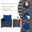 Ensemble de conversation en rotin de trois articles avec coussins-64417750