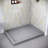 Streamline 48 in. x 36 in. Corner Acrylic Shower Base in Matte Grey with Center Drain, Drain Included-118934450-118934449
