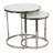 Marble Glass Round Nesting Side Tables, for Style and Function in Living Room or Bedroom Décor-357341045