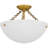 Liesgret 3-Light Brushed Gold Semi-Flush Mount