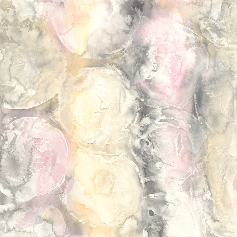 Blush Circles I by Chris Paschke - Wrapped Canvas Painting, 30cm H x 30cm W x 3.8cm D