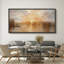 «Golden Lake Sunset», impression sur toile encadrée, décor naturel impressionniste chaleureux-115271035-115271034