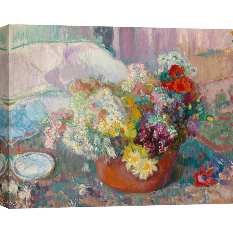 Flowers, 1913 by Magnus Enckell - Wrapped Canvas Print, 40cm H x 60cm W
