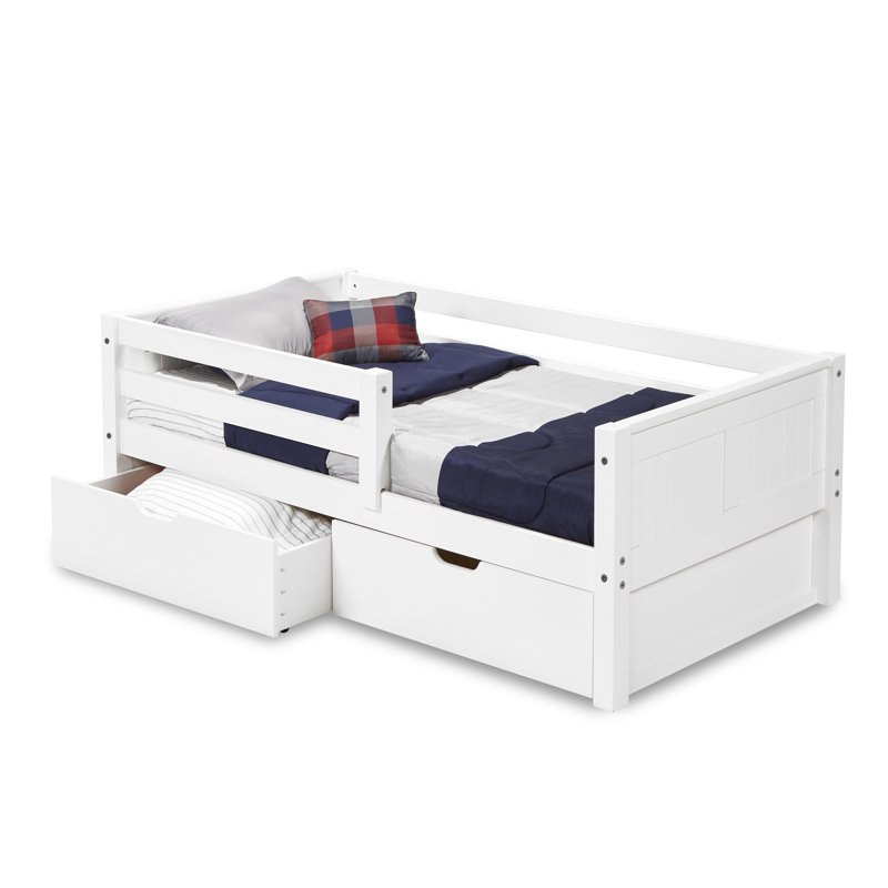 Aditya Kids Twin Daybed with Drawers, White