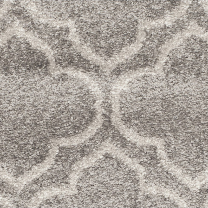 Ammundsen Abstract Gray/Light Gray Area Rug, Rectangle 8' x 10'