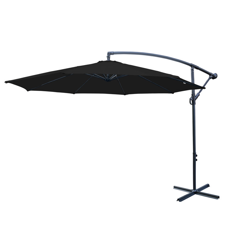 Poe 3m Cantilever Banana Parasol, Black