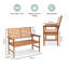 Alize Solid Wood Acacia Outdoor Bench
