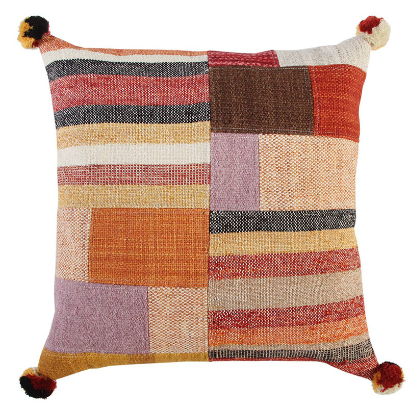Coussin décoratif orange et orange