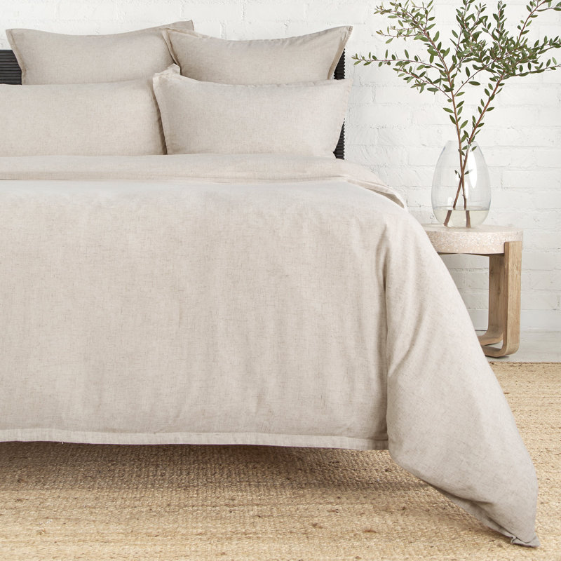 Georgie Bamboo Linen Duvet Cover, Natural, King
