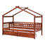 Lit simple en bois avec deux tiroirs-539235730