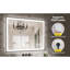 Miroir de salle de bain à DEL sans cadre 20 po x 28 po, miroir intelligent-1696576352
