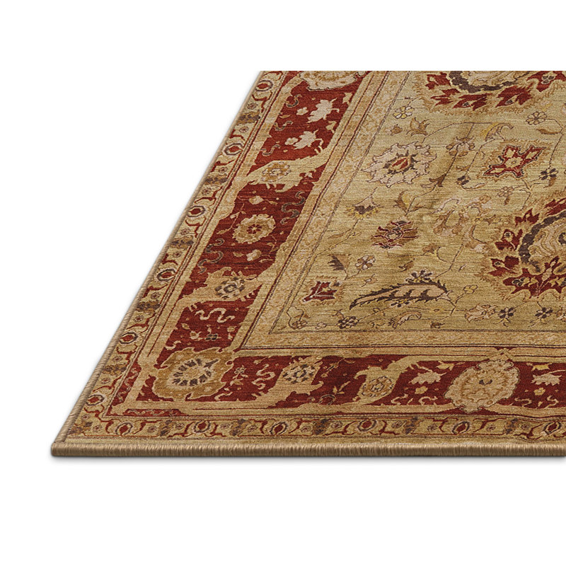 Tapis oriental brun / rouge Styrkar, Rectangle 5 pi x 7 pi