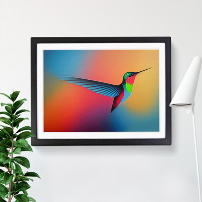 Lush Hummingbird 1 Piece Single Picture Frame Painting