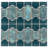Montego Porcelain Mosaic Tile in Blue/Green/Beige