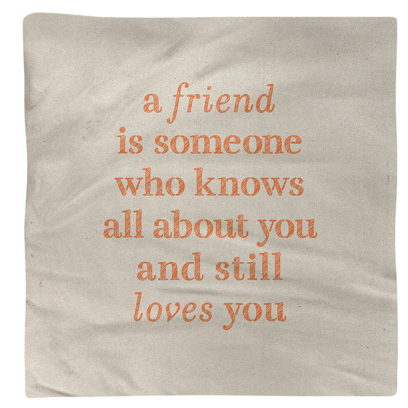 Polyester, Cotton No Pattern Square Napkin, White/Orange, Cotton, 10" L x 10" W