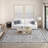 Hoban Oriental Scroll Cream/Gray/Blue Indoor Area Rug for Living Room, Bedroom, Dining Room-28785136