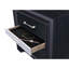 Black Nightstand With Spacious Internal Storage And A Felted Jewellery Compartment Felt-lined Drawer Ample