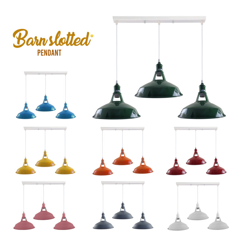 3 - Light Silver Kitchen Island Pendant, Yes, Yellow