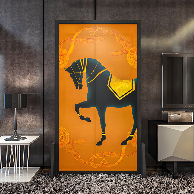 British Luxury Horse Divider, 70.87" H x 39.37" W x 1.57" D