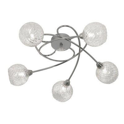 5 Light Semi Flush Ceiling Light