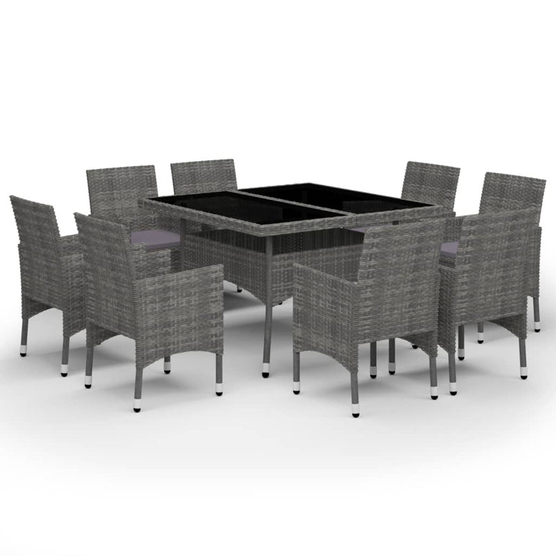 Dining Set, Purple, Gray