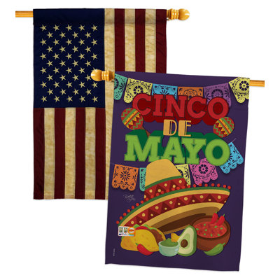 Drapeau de maison Cinco De Mayo