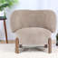Chaises d'appoint confortables, structure en bois de polyester, dossier à oreilles moderne pour la maison