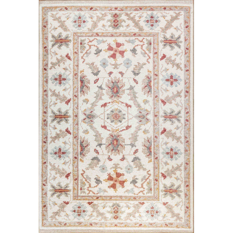 Tapis marocain beige beige, Rectangle 4 pi 8 po x 6 pi 3 po