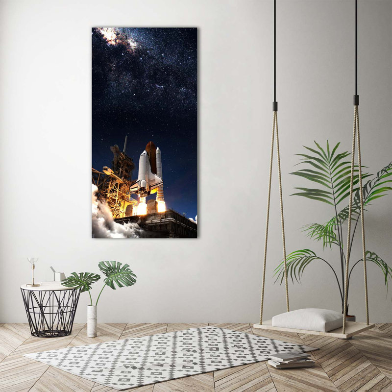 Starting Rocket - Wrapped Canvas Print