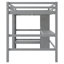 Lit mezzanine avec tablettes et bureau-719522488